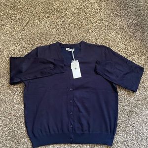 Grace Karin NWT(Brand tag only) navy button cardigan size 2XL